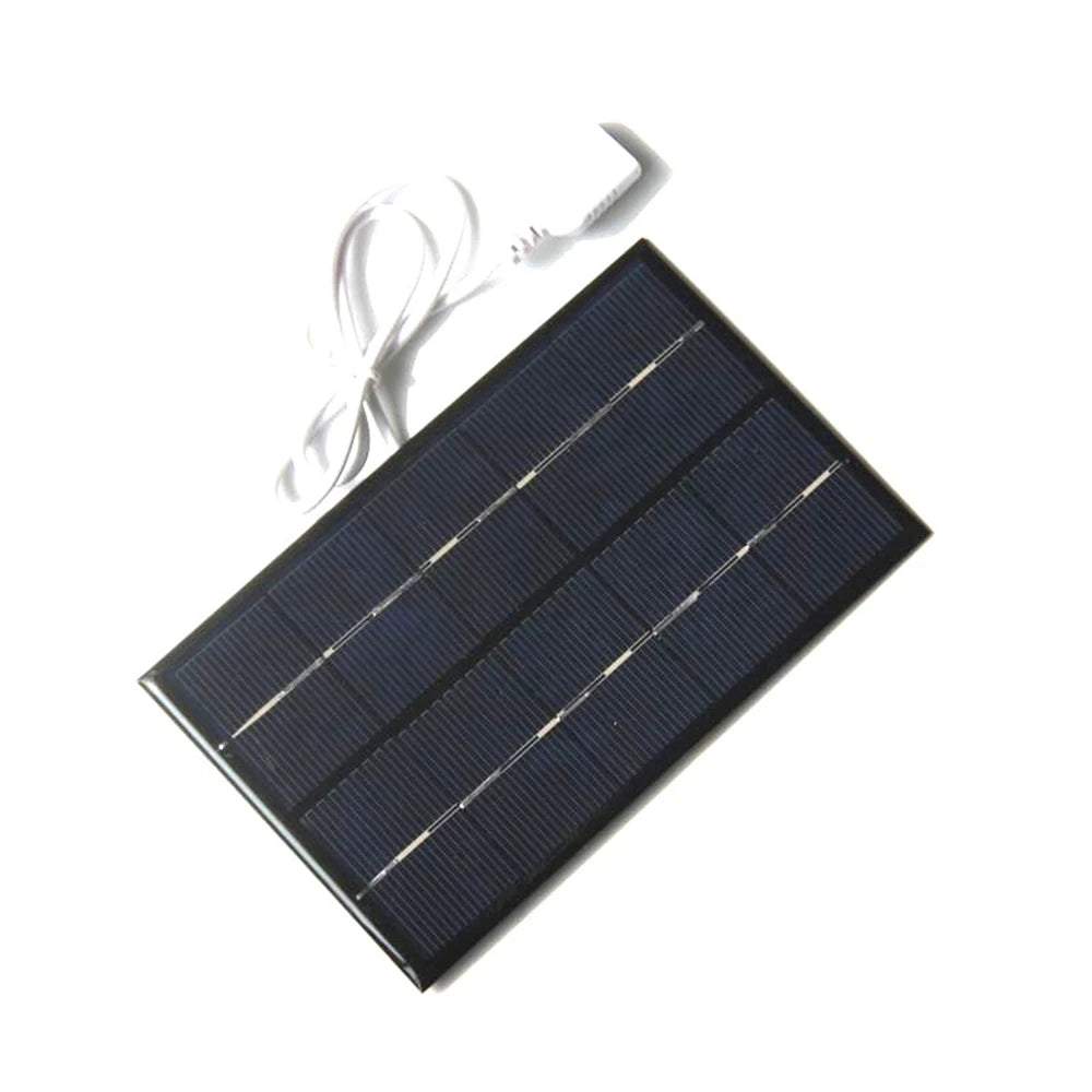 USB Solar Panel Outdoor 10W 5V Portable Solar Charger Pane Climbing Fast Charger Polysilicon Travel DIY Solar Charger Generator