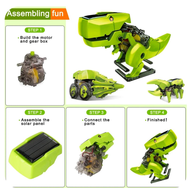 Kit Robot Dinosauro Solare STEM