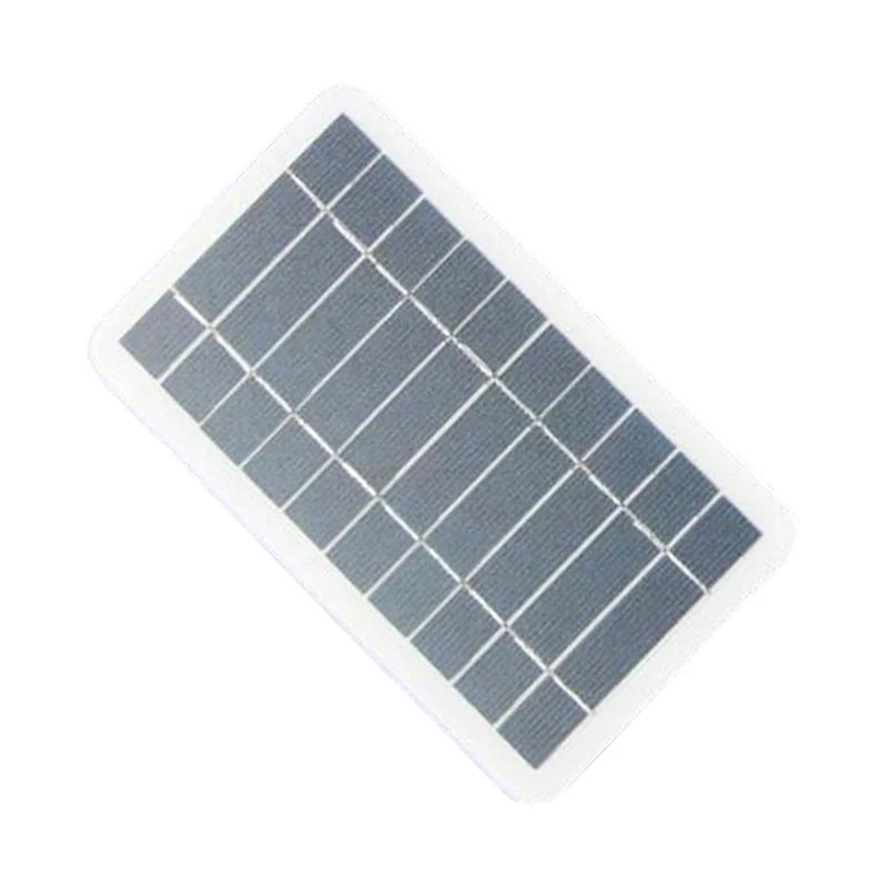 2W 5W Solar Panel With USB Waterproof Outdoor Hiking And Camping Portable Battery Mobile Phone Charging Bank Charging Panel 5V