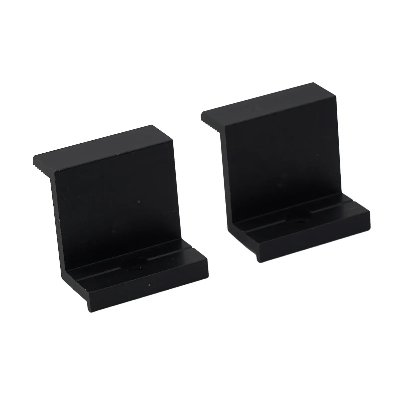 4Pcs End Clamp PV Solar Panel Mount Accessories PV End Clamp Aluminum Alloy Black Photovoltaic Bracket Side Pressure Block