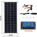 Solar Panel Kit 30W 12V Dual USB Output Solar Cells Solar Panel 20A 30A 40A 50A Controller For Car Yacht Battery Boat Charger