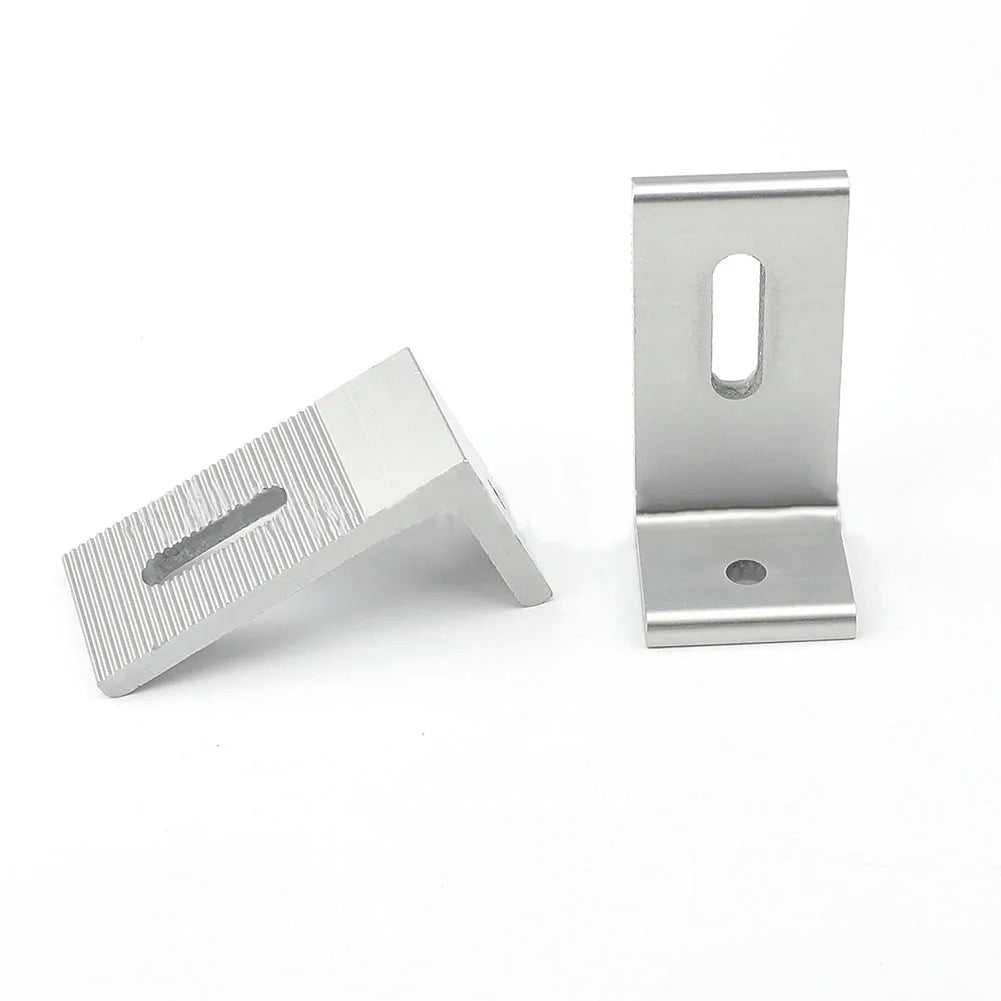 1/4/10pcs Solar Panel Module Aluminum Bracket L Solar Mount Bracket For RV Boat Off Grid Roof Solar System Accessories