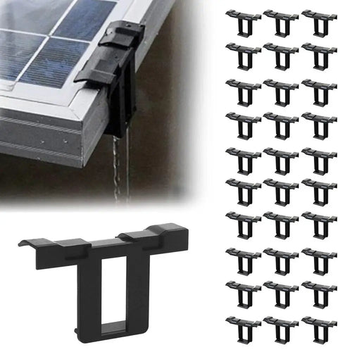 30pcs  Solar Panel Drain Clip Clamp Solar Panel Drainage Clips Roof Solar Panel Frame Outdoor Home Life   ﻿