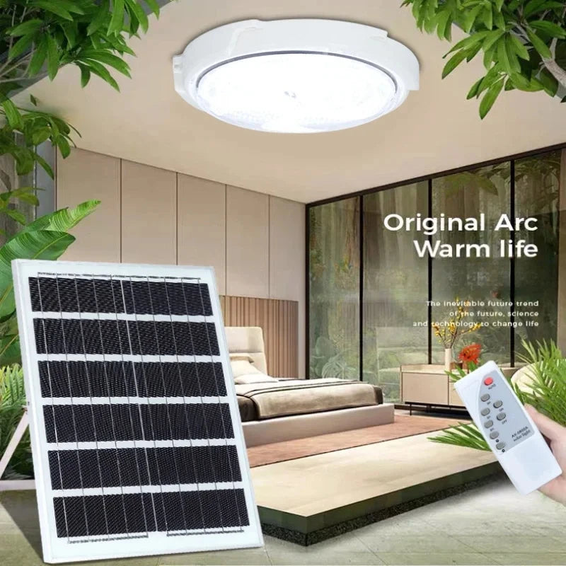Solar lights Indoor Home Top Ceiling House Outdoor Garden pandent light Panel Lamp Fixture For Corridor Garden Living Room