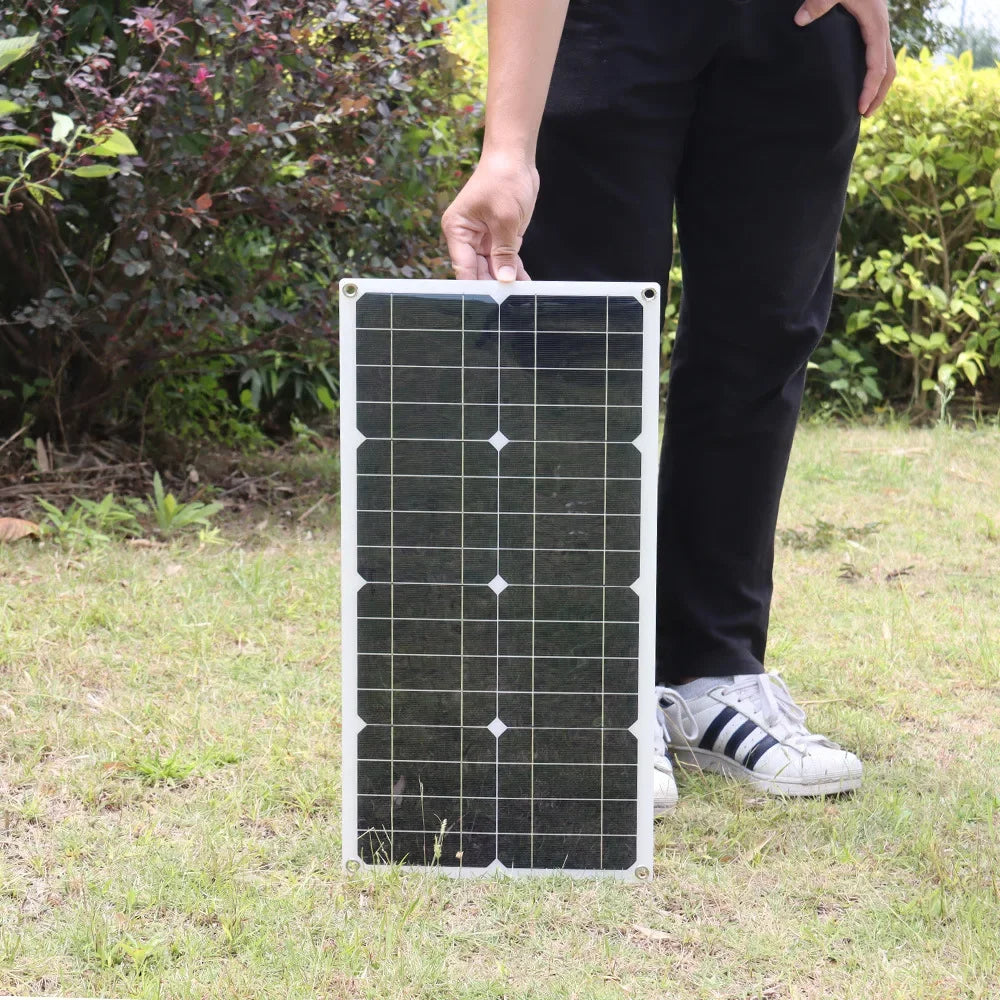 600W Solar Panel 12V Solar Kit Flexible Portable With 100A Controller Suitable For Home Outdoor Camping Mobile RV Solar Charger