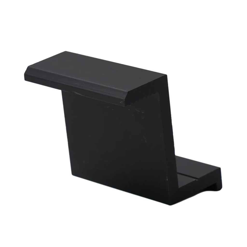 4Pcs End Clamp PV Solar Panel Mount Accessories PV End Clamp Aluminum Alloy Black Photovoltaic Bracket Side Pressure Block