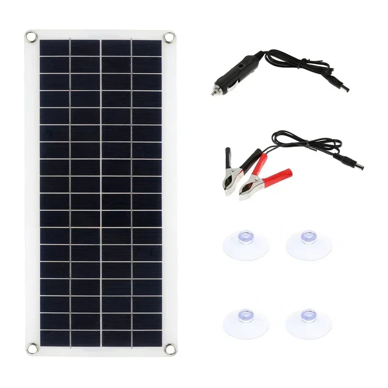 1000W Solar Panel 12V Solar Cell 10A-100A Controller Solar Panel for Phone RV Car MP3 PAD Charger Outdoor Battery Supply