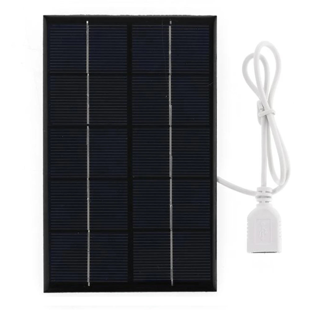 USB Solar Panel Outdoor 10W 5V Portable Solar Charger Pane Climbing Fast Charger Polysilicon Travel DIY Solar Charger Generator
