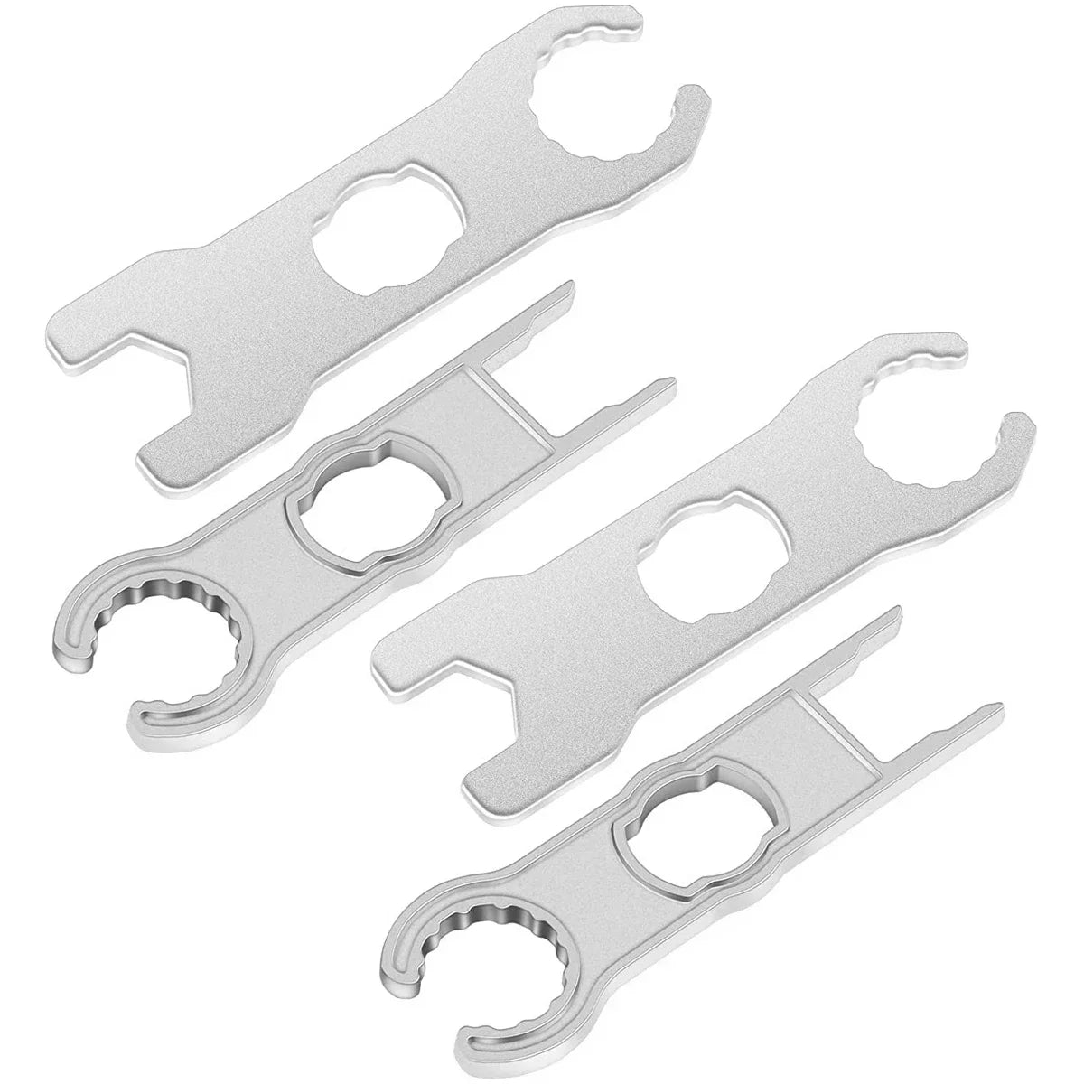 2 Pairs Solar Connector Wrench Aluminum Alloy Portable Solar Connector Spanner Solar Panel Cable Assembly and Disassembly Tool