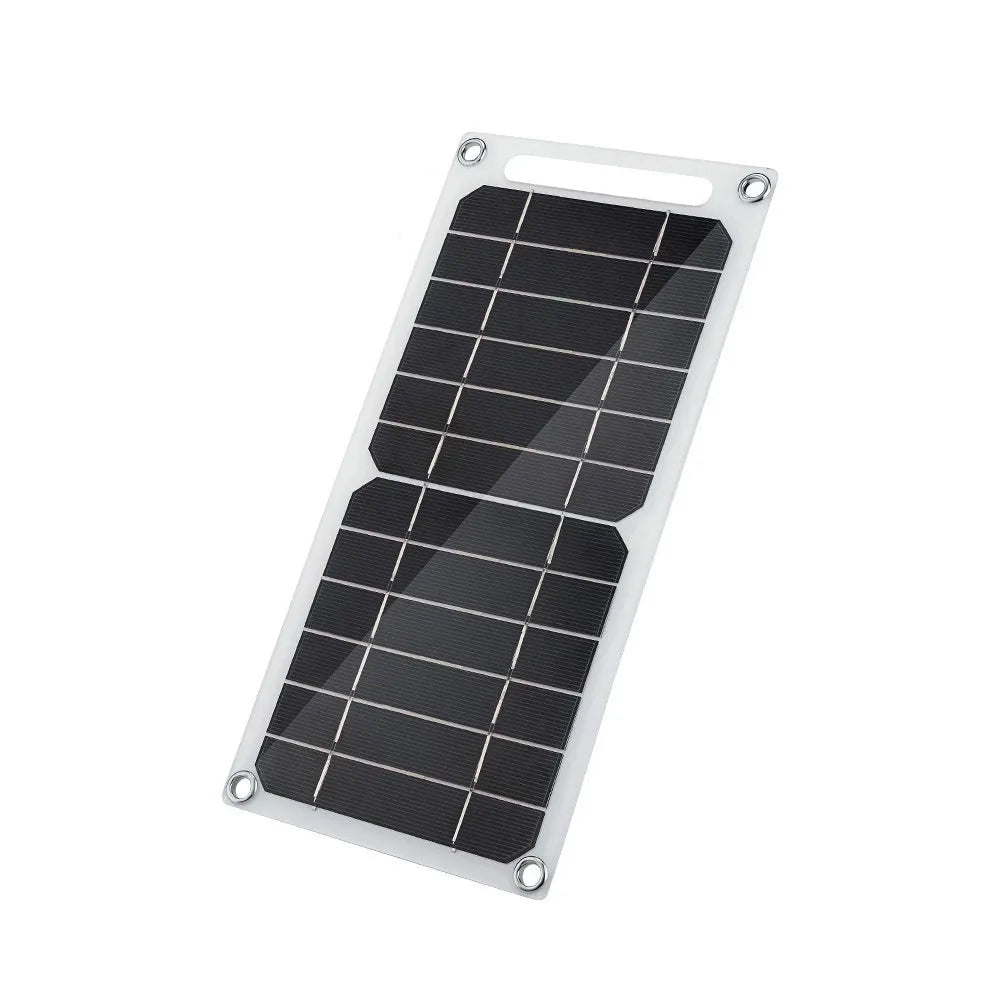 USB Solar Panel Outdoor 10W 5V Portable Solar Charger Pane Climbing Fast Charger Polysilicon Travel DIY Solar Charger Generator