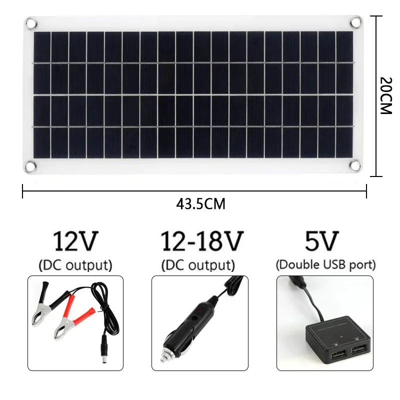 Solar Panel 800L/H  Panel Kit Brushless Water Pump Cell Photovoltaic Fountain Pool Pond USB 5V 12 V Solar Panel
