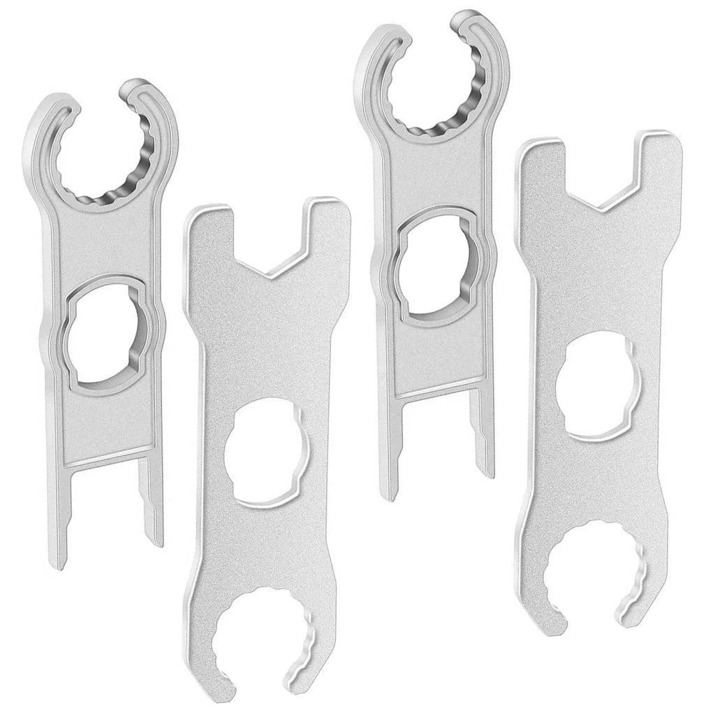 2 Pairs Solar Connector Wrench Aluminum Alloy Portable Solar Connector Spanner Solar Panel Cable Assembly and Disassembly Tool