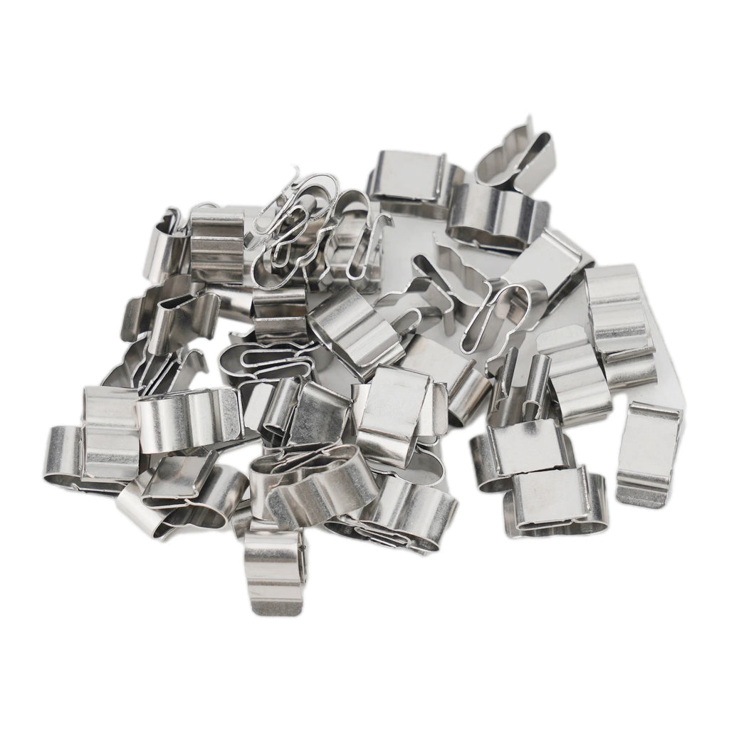50/20 Pcs Solar Panel Wire Clip For 2x6mm Stainless Steel Cable Trailer Photovoltaic Clamps Clip Organizer For PV Wiring Boat