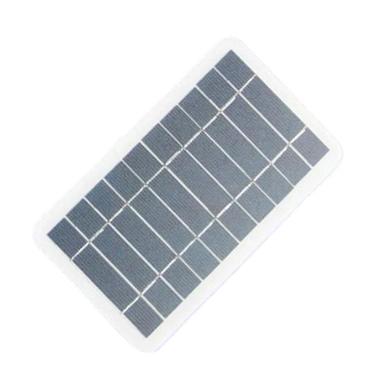 2W 5W Solar Panel With USB Waterproof Outdoor Hiking And Camping Portable Battery Mobile Phone Charging Bank Charging Panel 5V