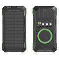 Portable Solar Power Bank Pd22.5W Fast Charging 20000Mah Large Capacity, Wireless Fast Charging and Comes with 4 USB Cable Mobile Power Supply, with Strong Light Led Light, Solar Power Bank Fast Rechargeable Battery