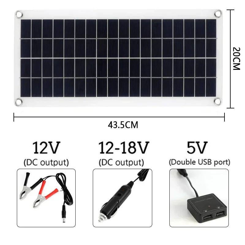 Solar Panel 800L/H  Panel Kit Brushless Water Pump Cell Photovoltaic Fountain Pool Pond USB 5V 12 V Solar Panel