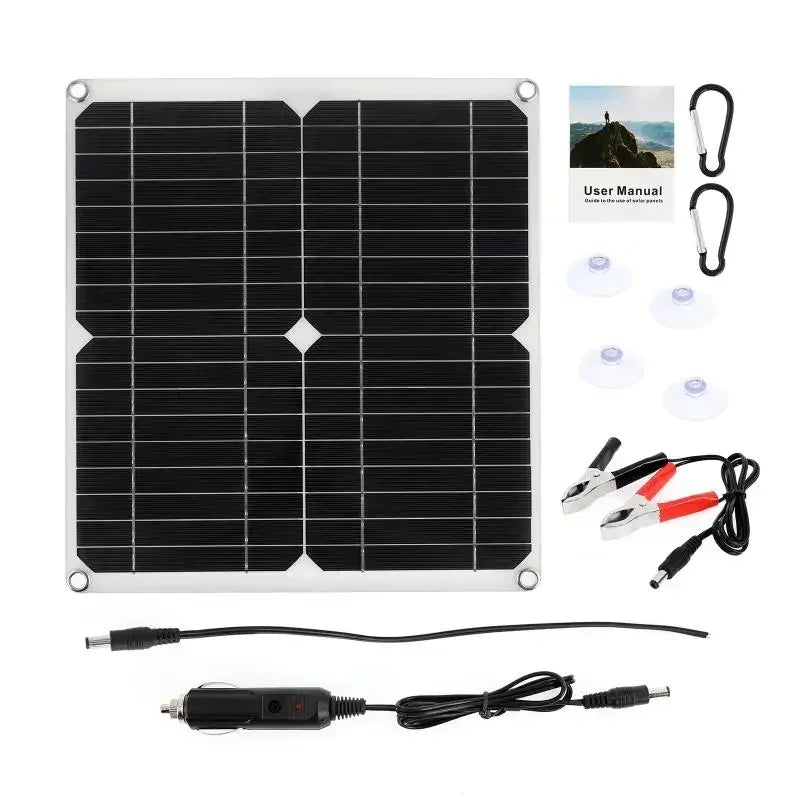 200W Solar Panel Kit With 60A Controller DC 18V Portable Solars Power Charger for Bank Battery Camping Car Boat RV Sola r Plate