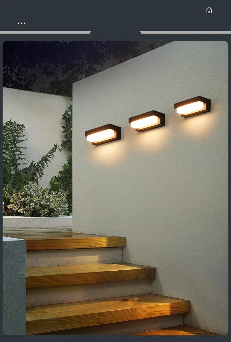 LED Outdoor Solar Wall Lights Waterproof Solar  Light Balcony Villa Doorway Courtyard Walled Lighting Fence Decor Solar Lamp