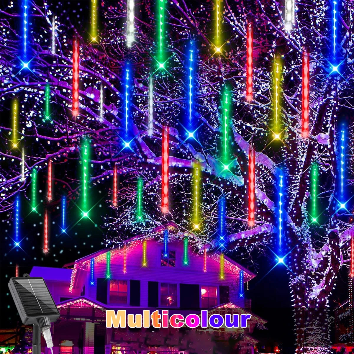 Catena Luci LED Solare Meteor Impermeabile