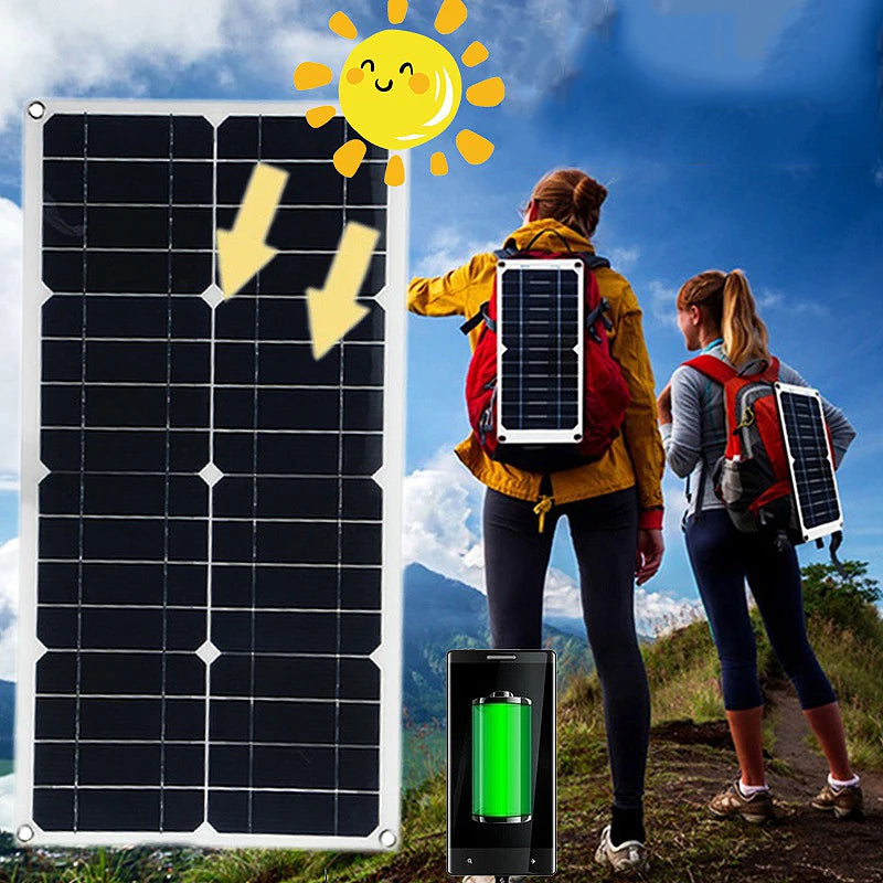 USB Solar Panel Outdoor 10W 5V Portable Solar Charger Pane Climbing Fast Charger Polysilicon Travel DIY Solar Charger Generator