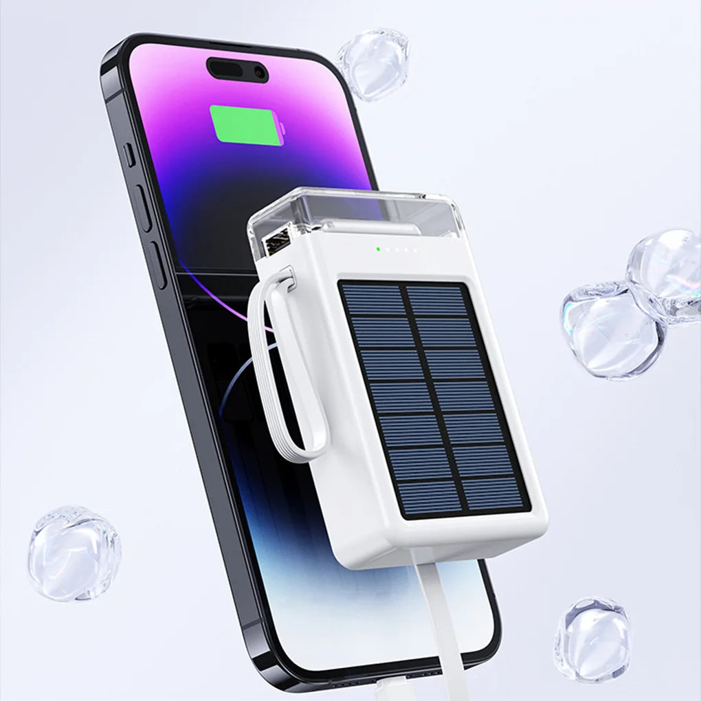 10000mAh Solar Power Bank Fast Charging Solar External Battery for Outdoor Travel Large Capacity Solar Powerbank