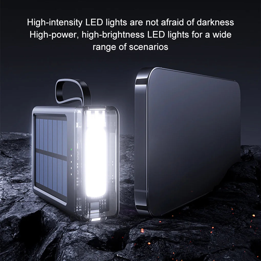 10000mAh Solar Power Bank Fast Charging Solar External Battery for Outdoor Travel Large Capacity Solar Powerbank