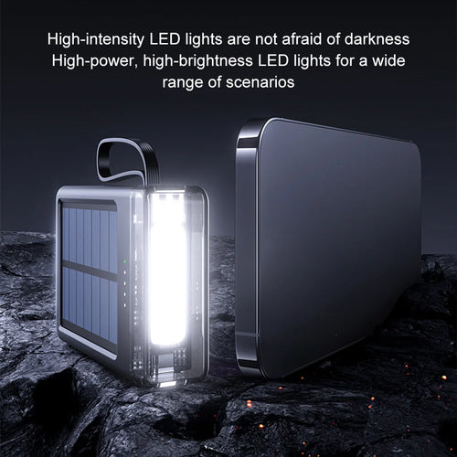 10000mAh Solar Power Bank Fast Charging Solar External Battery for Outdoor Travel Large Capacity Solar Powerbank