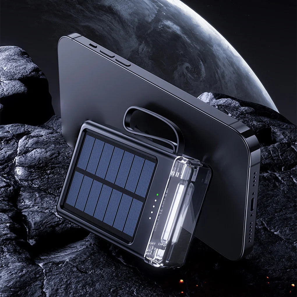 10000mAh Solar Power Bank Fast Charging Solar External Battery for Outdoor Travel Large Capacity Solar Powerbank