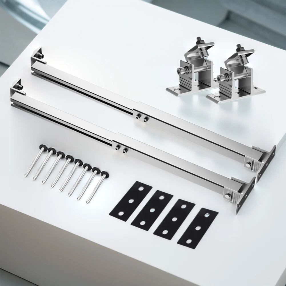 Solar Panel Foot Mount Adjustable Solar Panel Bracket 15-30 Degrees Solar Panel Mount Bracket Support Kit For RV Roof Boat