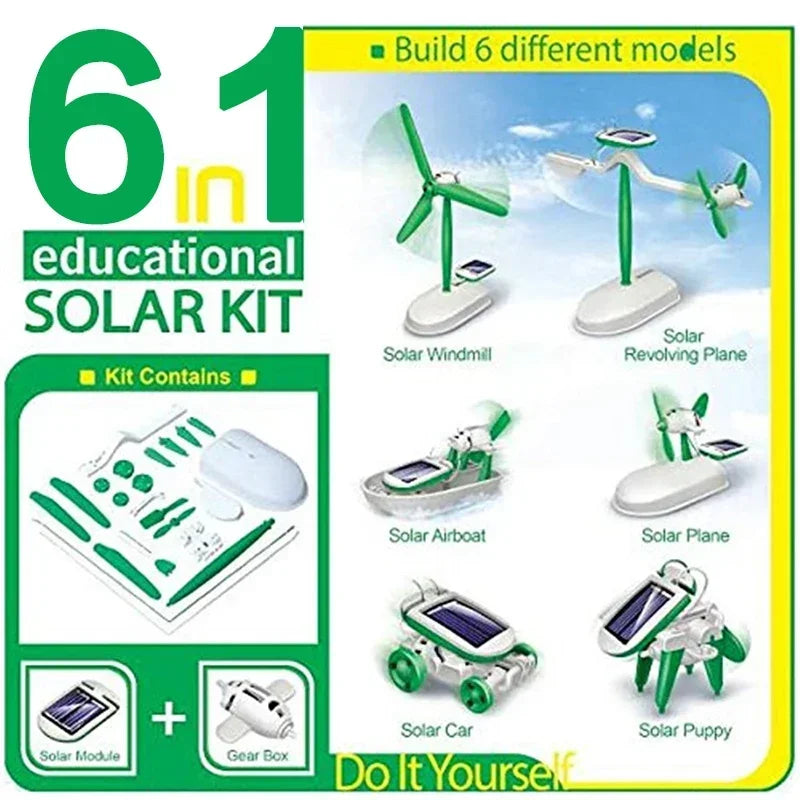 Kit Giocattolo Solare 6 in 1 Educativo