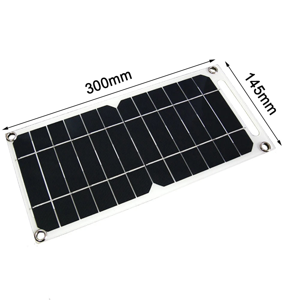 USB Solar Panel Outdoor 10W 5V Portable Solar Charger Pane Climbing Fast Charger Polysilicon Travel DIY Solar Charger Generator