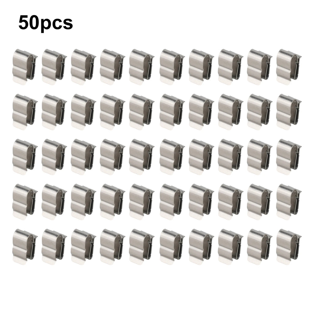 50/20 Pcs Solar Panel Wire Clip For 2x6mm Stainless Steel Cable Trailer Photovoltaic Clamps Clip Organizer For PV Wiring Boat